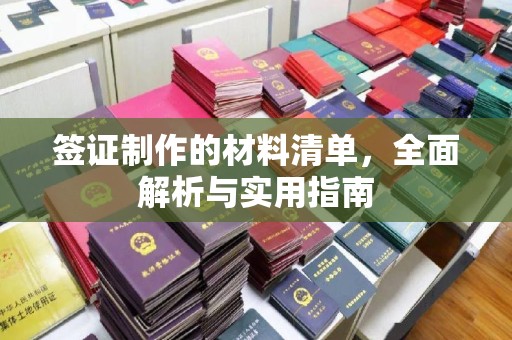 平定签证制作的材料清单，全面解析与实用指南